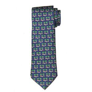 Vineyard Vines Silk Tie Santa Claus Hammock Palm Trees Men's Long Necktie